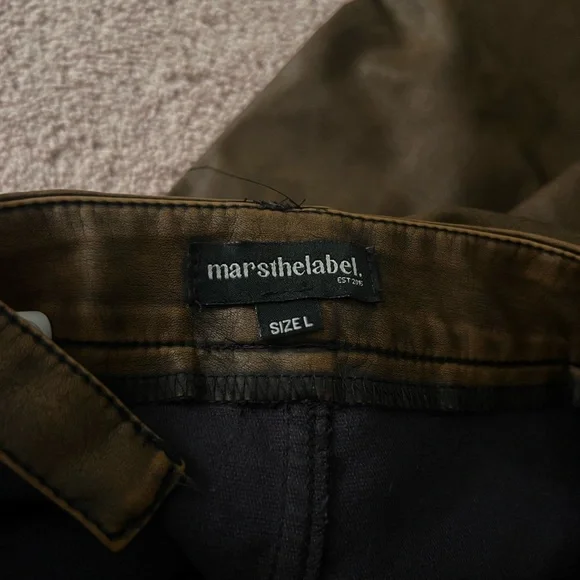 Mars The Label Corset Wide Leg Cargo Jumpsuit Cargo 2 Piece Zeda Set in Brown - Picture 7 of 8